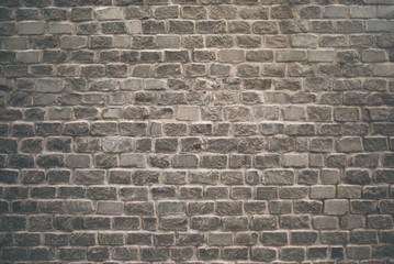 Simple brown brick wall, Kiev downtown