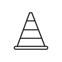 safety cone icon design vector logo template EPS 10