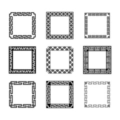 Classic Oriental Chinese Ornament Frame Vintage Border Art Decorative