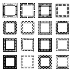 Classic Oriental Chinese Ornament Frame Vintage Border Art Decorative