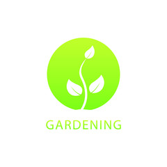 growth plant logo, plants sprouts logo, green gardening logo
