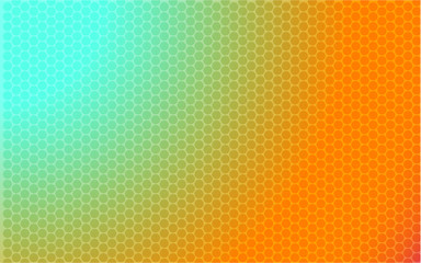 Blue-orange gradient abstract background with dots. Dotted vector background going from light blue in the left top corner to orange in the bottom right corner of the background.