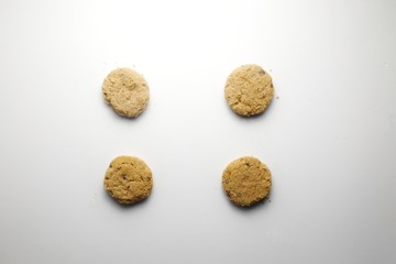 chocolate truffles isolated on white background