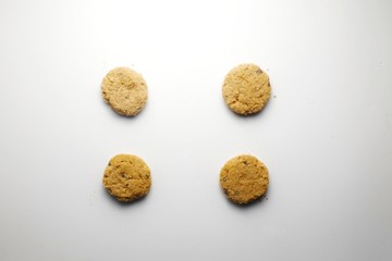Cookies isolated on white background