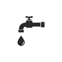 water faucet icon design vector logo template EPS 10