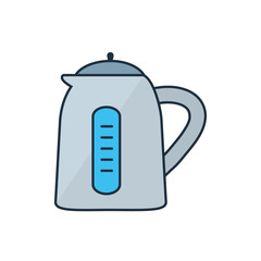 Isolated water cooker appliance line and fill icon vector design