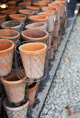 Fototapeta premium small clay pots