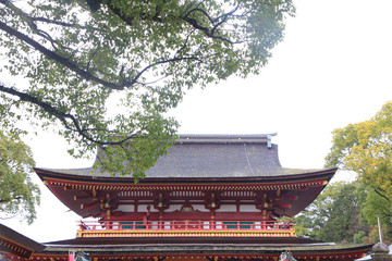 Winter Scenery of Tenmangu Shrine in Dazaifu, Japan