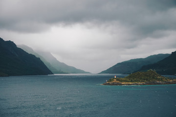 Lighthouse in the Fjord