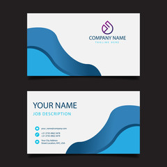 Business card design set template for company corporate style. red