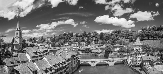 Panorama landscape of Bern, capital city of Switzerland