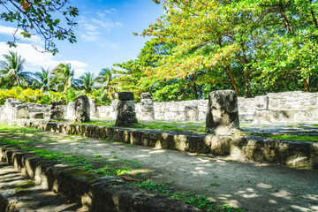 Fototapeta na wymiar San Miguetito, Mayan Ruin in Cancun, Mexico