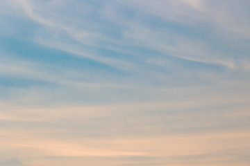 Fototapeta premium Sunrise sky with clouds on the sky. Skyscraper background.