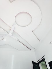 Beautiful white ceiling design in room