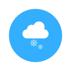 cloud snows weather icon