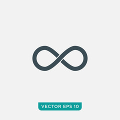 Infinity Loop Icon Design, Vector EPS10