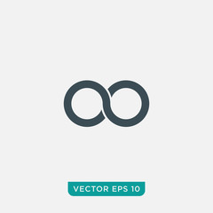 Infinity Loop Icon Design, Vector EPS10