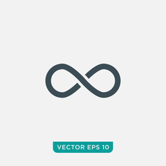 Infinity Loop Icon Design, Vector EPS10