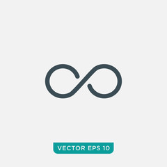 Infinity Loop Icon Design, Vector EPS10