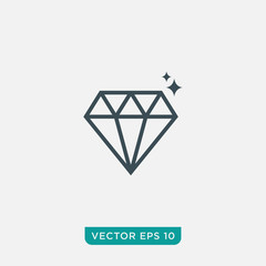 Diamond Icon Design, Vector EPS10