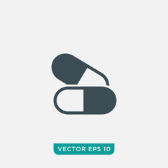 Capsule Icon Design, Vector EPS10