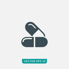 Capsule Icon Design, Vector EPS10
