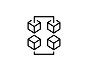 Obraz premium Finance line icon
