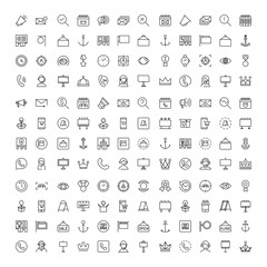 Marketing line icon set.
