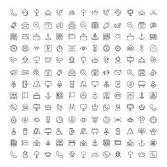 Marketing line icon set.