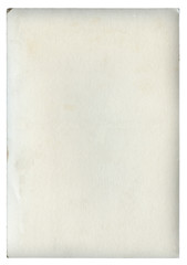 Vintage paper background isolated - (clipping path included) 