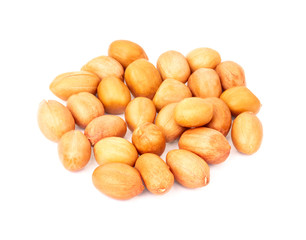 Peanut isolated on white clipping path.