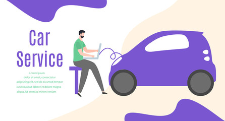 Car repair service. Auto diagnostic. Spare parts