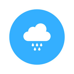 rain cloud weather icon vector