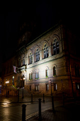 Fototapeta na wymiar Night view of theTown Hall of Chester in England