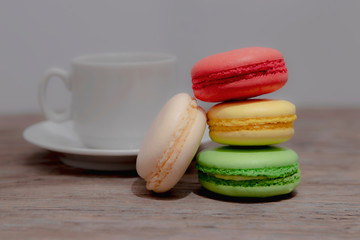 Macaron - a French pastry made from egg whites, sugar and ground almonds. It is usually made in the form of cookies, between two layers put cream or jam.