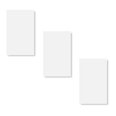 Business card mockup template. Vector