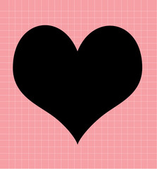 Heart shape black box