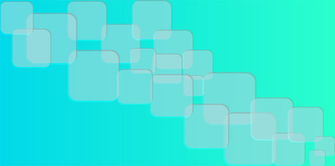 Abstract geometric background in light green-blue colors