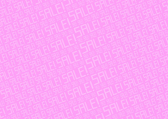 背景素材：横 SALE セール ピンク
