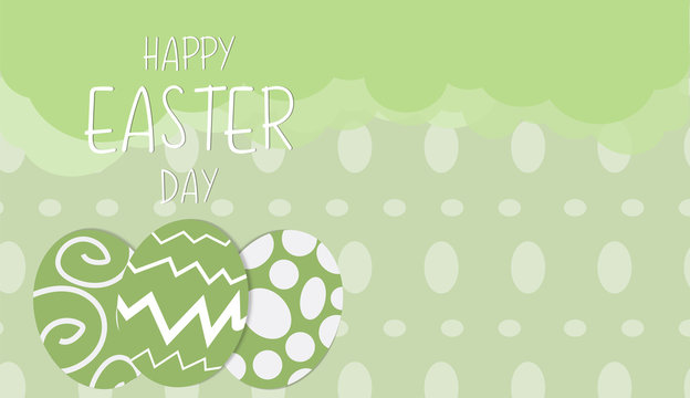  Easter eggs vector image for holiday content.