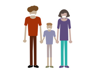 happy family with children