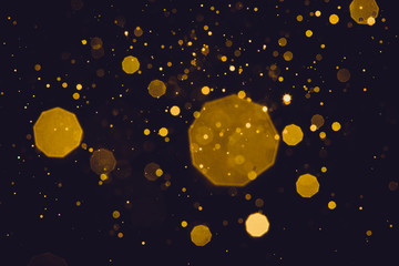 Obraz na płótnie Canvas Abstract blur gold sparkle bokeh