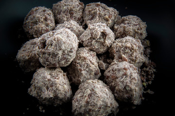 sweet sorghum rice cake balls with red bean