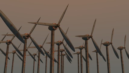 Fototapeta premium wind turbine 