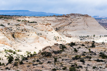 Dramatic landscape of the Grand Staircase-Escalante National Monument along highway 12 in Utah, USA - view from Head of the Rocks Overlook