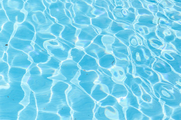Swimming pool rippled water detail
