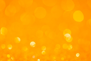 Abstract Golden glitter bokeh