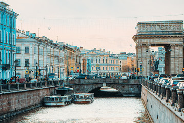 Obraz na płótnie Canvas Canal Gribobedov. Urban View of Saint Petersburg. Russia.