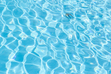 Swimming pool rippled water detail