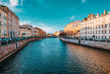 Obraz premium Canal Gribobedov. Urban View of Saint Petersburg. Russia.